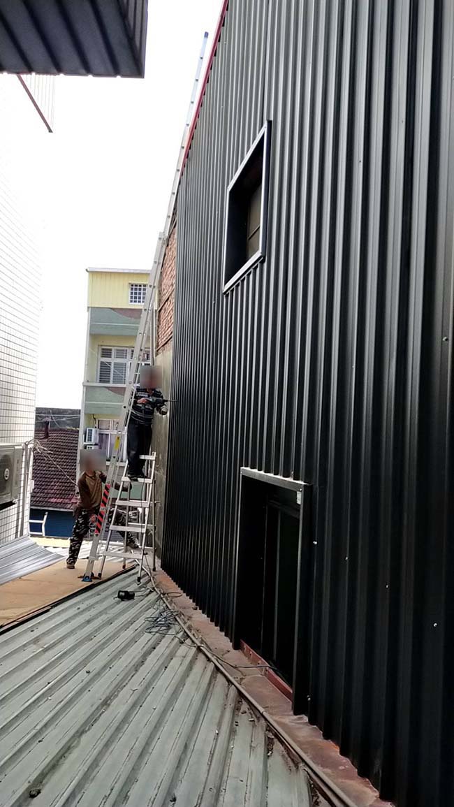 台中外牆穿鐵皮防水